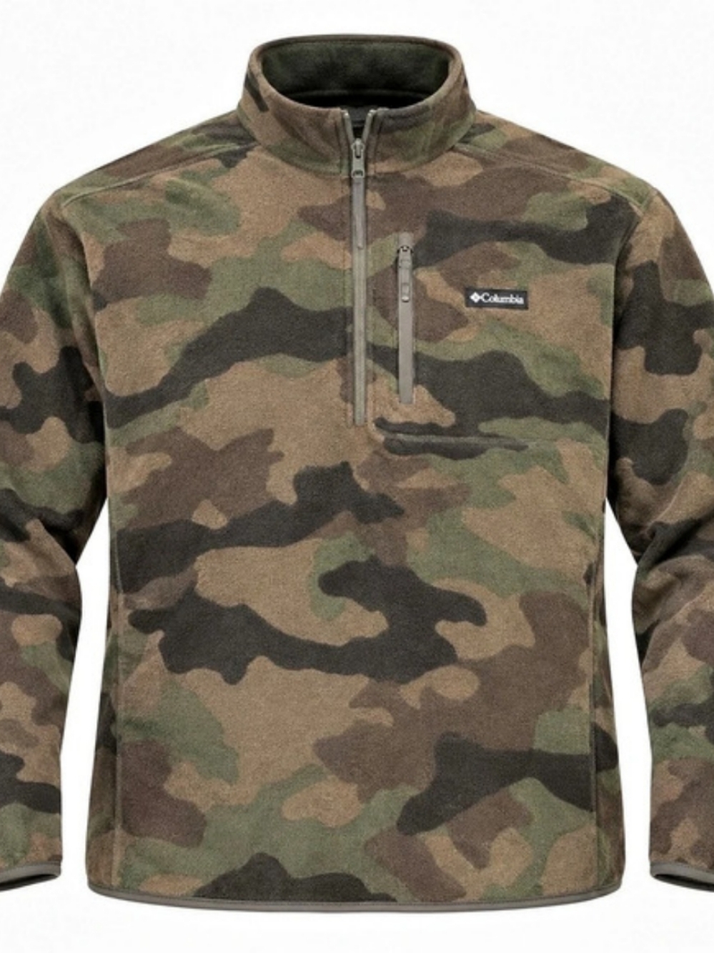 Columbia Sweater Weather II Printed Half Zip Men's Camo Size 4X Tall